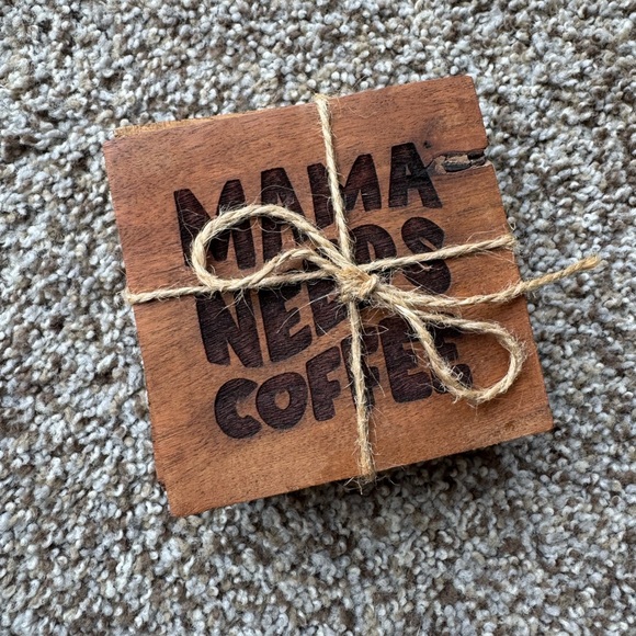 mama needs coffee handmade coasters - Picture 2 of 2